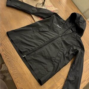 Nike Black Hooded Raincoat